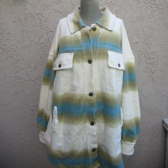 NWT FREE PEOPLE ~ WEST COAST RUBY JACKET ~ L ~ IVORY COMBO ~ - Picture 3 of 12